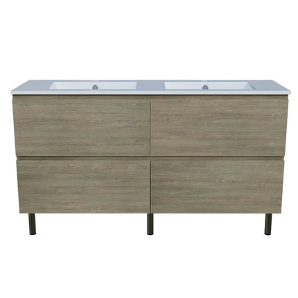 Timberline Nevada Plus Vanity On Legs with Ceramic/Mineral Composite Top 600-1800mm
