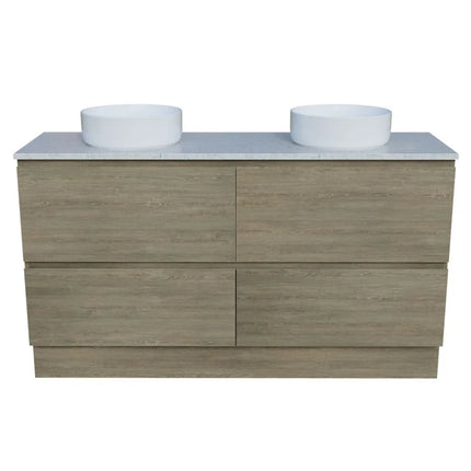 Timberline Nevada Plus Vanity Floor Standing with SilkSurface Top & Above Counter Basin 600-1800mm