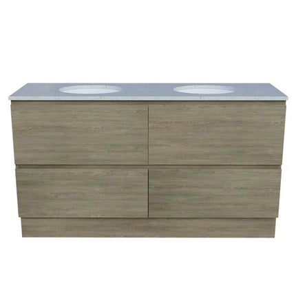 Timberline Nevada Plus Vanity Floor Standing with SilkSurface Top & Under Counter Basin 600-1800mm