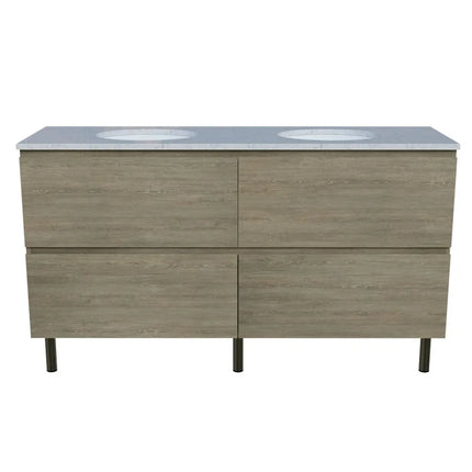 Timberline Nevada Plus Vanity on Legs with SilkSurface Top & Under Counter Basin 600-1800mm