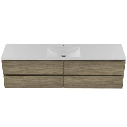 Timberline Nevada Plus Vanity Wall Hung with Ceramic/Mineral Composite Top