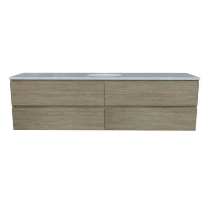 Timberline Nevada Plus Vanity Wall Hung with SilkSurface Top & Under Counter Basin 600-1800mm