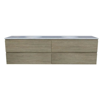 Timberline Nevada Plus Vanity Wall Hung with SilkSurface Top & Under Counter Basin 600-1800mm