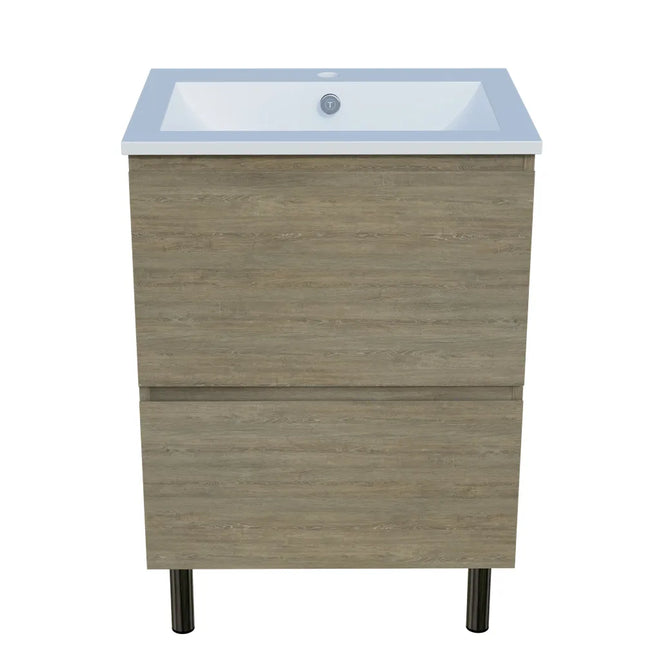 Timberline Nevada Plus Vanity On Legs with Ceramic/Mineral Composite Top 600-1800mm