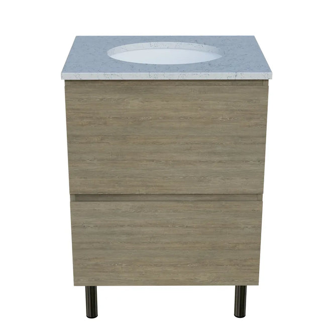 Timberline Nevada Plus Vanity on Legs with SilkSurface Top & Under Counter Basin 600-1800mm