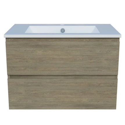 Timberline Nevada Plus Vanity Wall Hung with Ceramic/Mineral Composite Top 600-1800mm