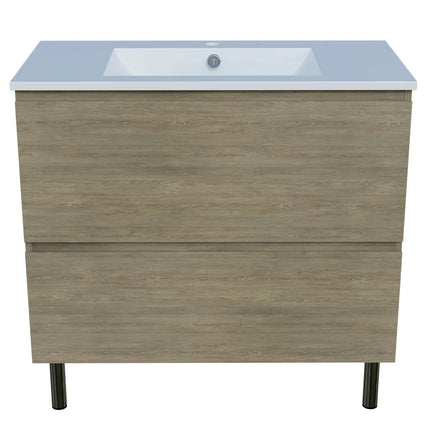 Timberline Nevada Plus Vanity On Legs with Ceramic/Mineral Composite Top 600-1800mm