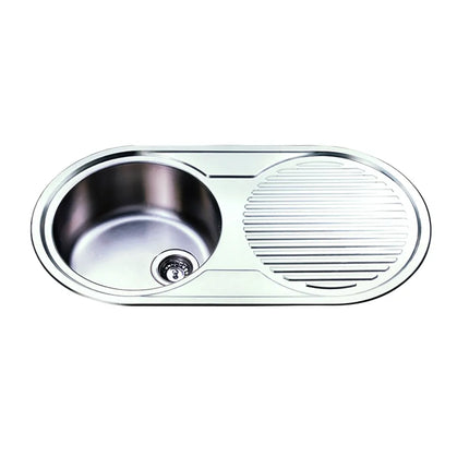 Stainless Steel Sink Single Bowl & Single Drainer 915 X 485mm