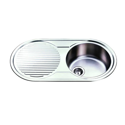 Stainless Steel Sink Single Bowl & Single Drainer 915 X 485mm