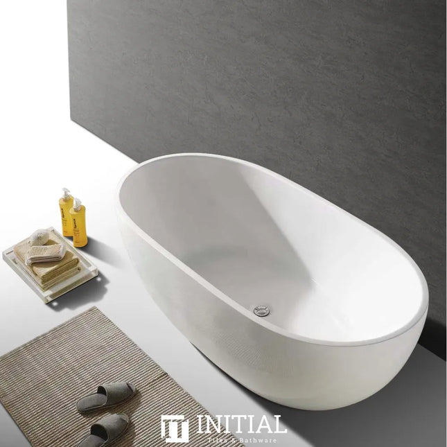 Hona 1700 Freestanding Bathtub Gloss White Non-Over Flow 1690X800X550 ,