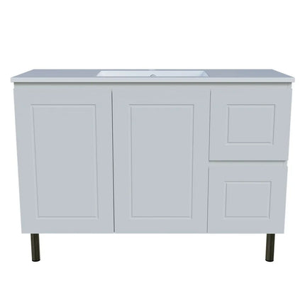 Timberline Nevada Classic Vanity On Legs with Ceramic/Mineral Composite Top 600-1800mm