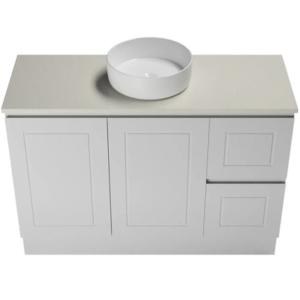 Timberline Nevada Classic Vanity Floor Standing with SilkSurface Top & Above Counter Basin 600-1800mm
