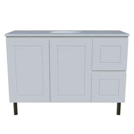 Timberline Nevada Classic Vanity on Legs with SilkSurface Top & Under Counter Basin 600-1800mm