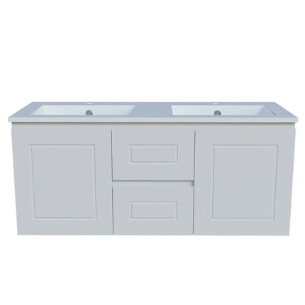 Timberline Nevada Classic Vanity Wall Hung with Ceramic/Mineral Composite Top 600-1800mm