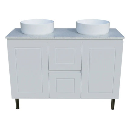 Timberline Nevada Classic Vanity on Legs with SilkSurface Top & Above Counter Basin 600-1800mm