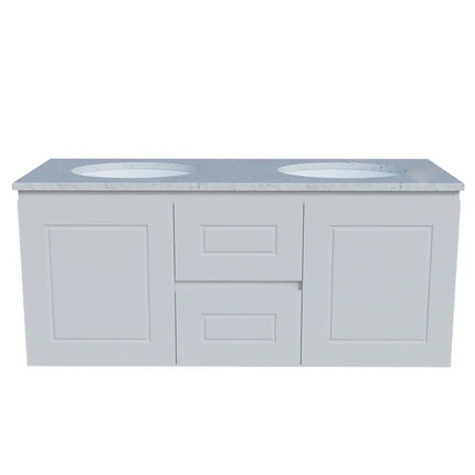 Timberline Nevada Classic Vanity Wall Hung with SilkSurface Top & Under Counter Basin 600-1800mm