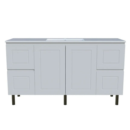 Timberline Nevada Classic Vanity On Legs with Ceramic/Mineral Composite Top 600-1800mm