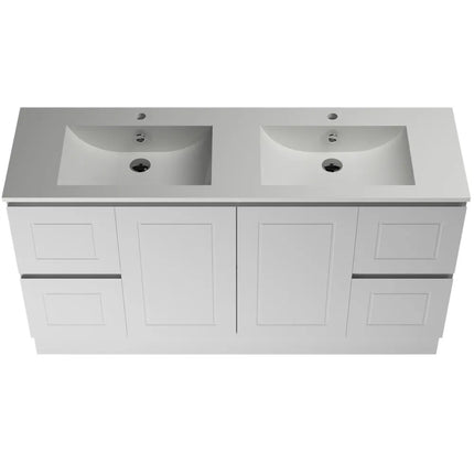 Timberline Nevada Classic Vanity Floor Standing with Ceramic/Mineral Composite Top 600-1800mm