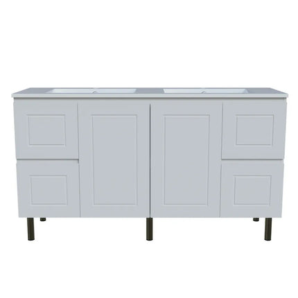 Timberline Nevada Classic Vanity On Legs with Ceramic/Mineral Composite Top 600-1800mm