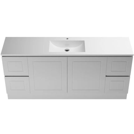 Timberline Nevada Classic Vanity Floor Standing with Ceramic/Mineral Composite Top 600-1800mm