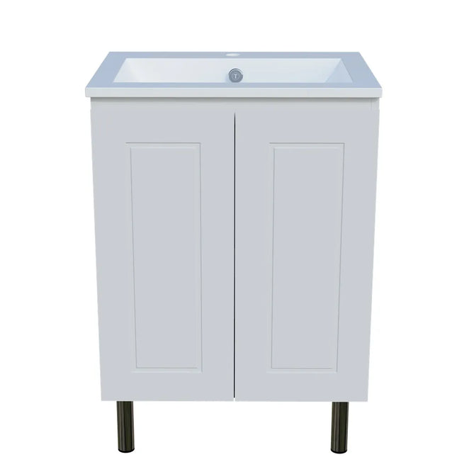Timberline Nevada Classic Vanity On Legs with Ceramic/Mineral Composite Top 600-1800mm