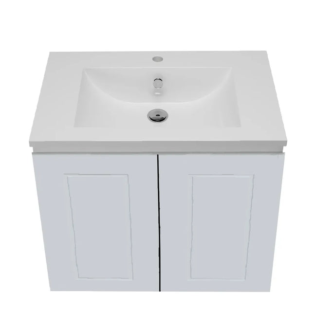 Timberline Nevada Classic Vanity Wall Hung with Ceramic/Mineral Composite Top 600-1800mm