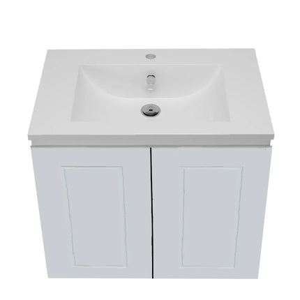 Timberline Nevada Classic Vanity Wall Hung with Ceramic/Mineral Composite Top 600-1800mm