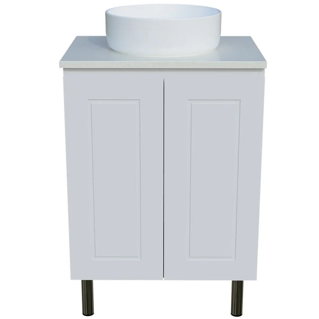 Timberline Nevada Classic Vanity on Legs with SilkSurface Top & Above Counter Basin 600-1800mm