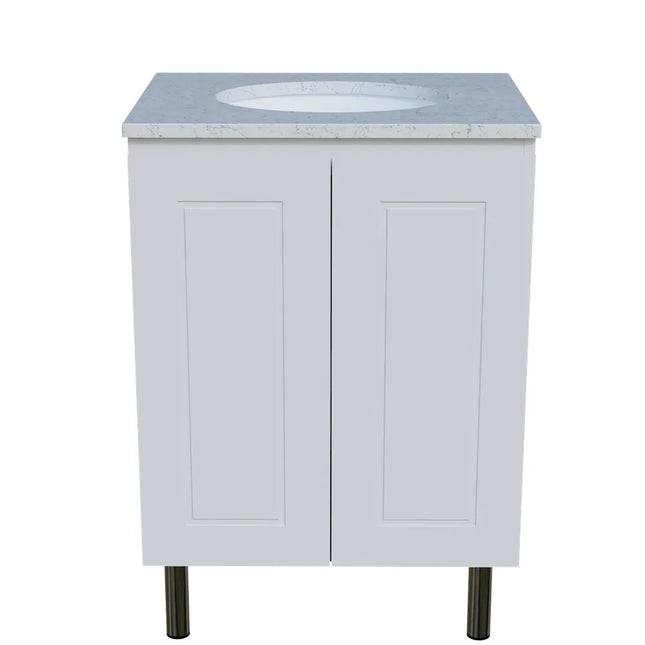 Timberline Nevada Classic Vanity on Legs with SilkSurface Top & Under Counter Basin 600-1800mm