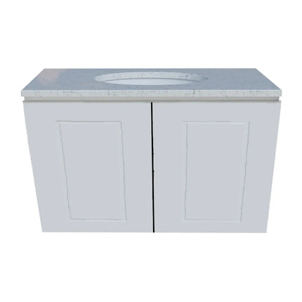 Timberline Nevada Classic Vanity Wall Hung with SilkSurface Top & Under Counter Basin 600-1800mm