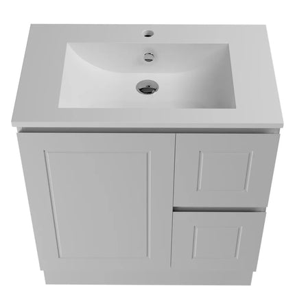 Timberline Nevada Classic Vanity Floor Standing with Ceramic/Mineral Composite Top 600-1800mm