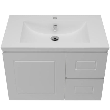 Timberline Nevada Classic Vanity Wall Hung with Ceramic/Mineral Composite Top 600-1800mm