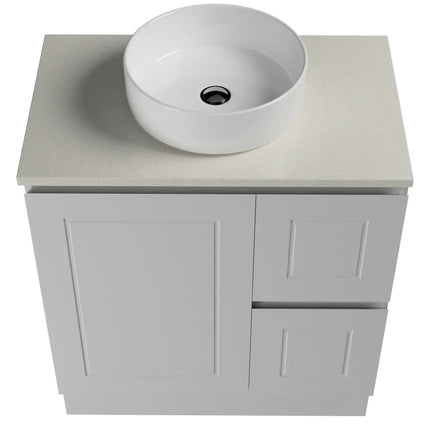 Timberline Nevada Classic Vanity Floor Standing with SilkSurface Top & Above Counter Basin