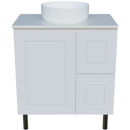Timberline Nevada Classic Vanity on Legs with SilkSurface Top & Above Counter Basin 600-1800mm