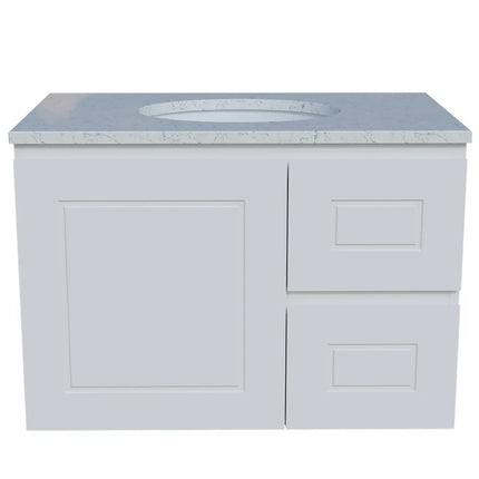 Timberline Nevada Classic Vanity Wall Hung with SilkSurface Top & Under Counter Basin 600-1800mm