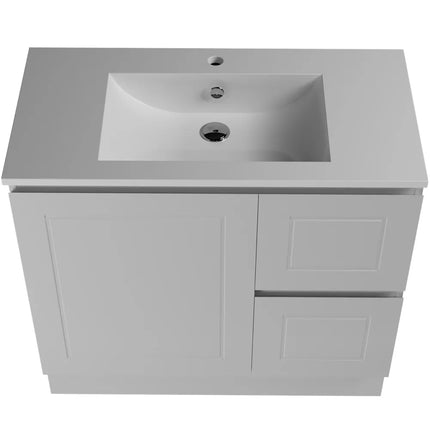Timberline Nevada Classic Vanity Floor Standing with Ceramic/Mineral Composite Top 600-1800mm