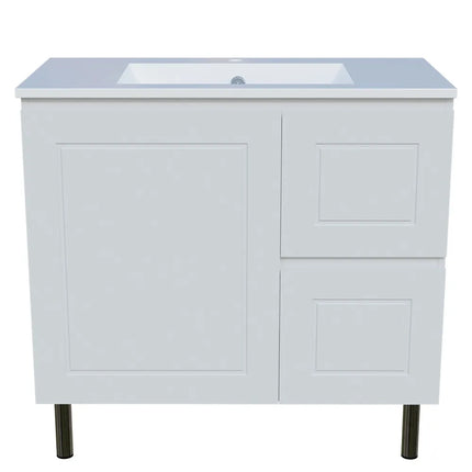 Timberline Nevada Classic Vanity On Legs with Ceramic/Mineral Composite Top 600-1800mm