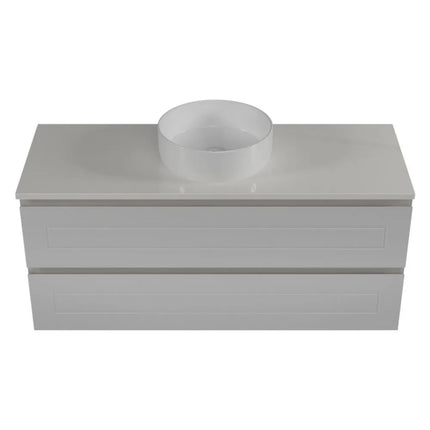 Timberline Nevada Plus Classic Vanity Wall Hung with SilkSurface Top & Above Counter Basin 600-1800mm