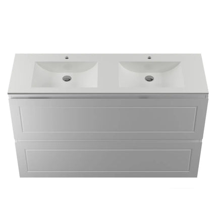 Timberline Nevada Plus Classic Vanity Wall Hung with Ceramic/Mineral Composite Top 600-1800mm