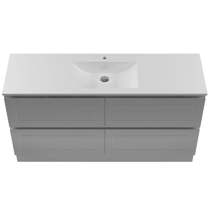 Timberline Nevada Plus Classic Vanity Floor Standing with Ceramic/Mineral Composite Top 600-1800mm