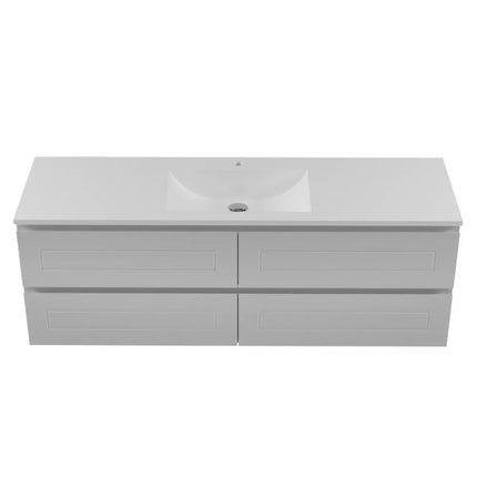 Timberline Nevada Plus Classic Vanity Wall Hung with Ceramic/Mineral Composite Top 600-1800mm