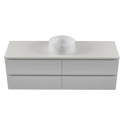 Timberline Nevada Plus Classic Vanity Wall Hung with SilkSurface Top & Above Counter Basin 600-1800mm