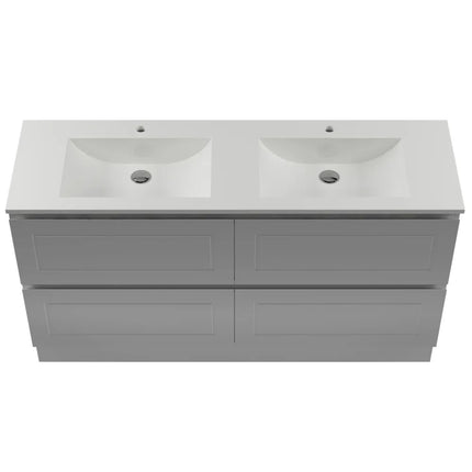 Timberline Nevada Plus Classic Vanity Floor Standing with Ceramic/Mineral Composite Top 600-1800mm