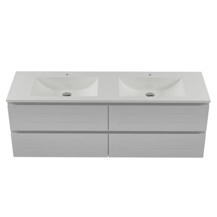 Timberline Nevada Plus Classic Vanity Wall Hung with Ceramic/Mineral Composite Top 600-1800mm