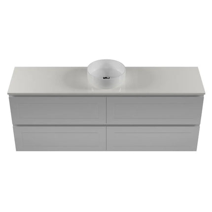 Timberline Nevada Plus Classic Vanity Wall Hung with SilkSurface Top & Above Counter Basin 600-1800mm