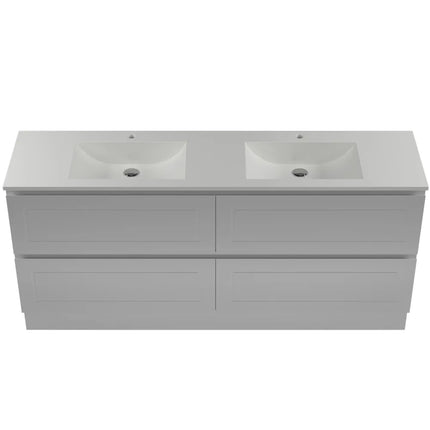Timberline Nevada Plus Classic Vanity Floor Standing with Ceramic/Mineral Composite Top 600-1800mm
