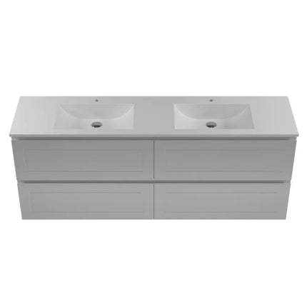 Timberline Nevada Plus Classic Vanity Wall Hung with Ceramic/Mineral Composite Top 600-1800mm