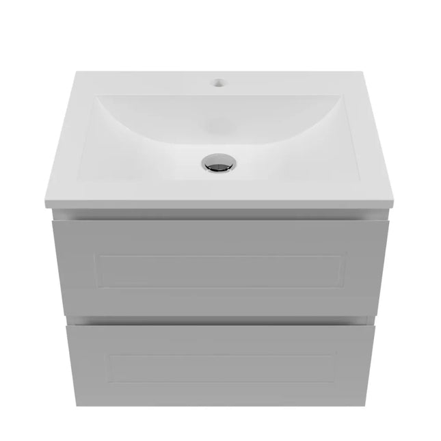 Timberline Nevada Plus Classic Vanity Wall Hung with Ceramic/Mineral Composite Top 600-1800mm