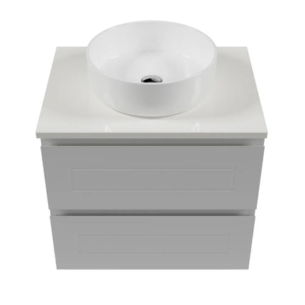 Timberline Nevada Plus Classic Vanity Wall Hung with SilkSurface Top & Above Counter Basin 600-1800mm