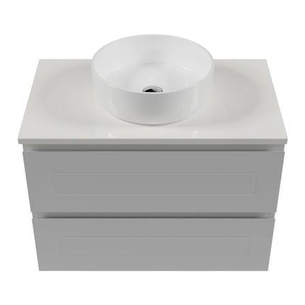 Timberline Nevada Plus Classic Vanity Wall Hung with SilkSurface Top & Above Counter Basin 600-1800mm